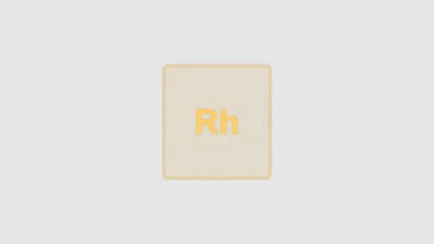 Rhodium Rh Periodic Table Element Tile Clean No Text Animation Video Overlay Alp 動画素材 339369454