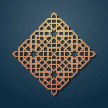 Rhomb Decorated With Seamless Pattern Abstract Patchwork With Geometric Ornament Stock Illustration