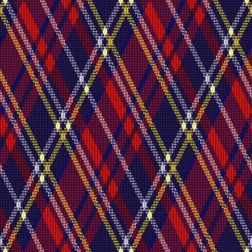 Rhombic fabric seamless texture Illustrazione stock
