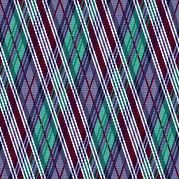 Rhombic seamless pattern in cool hues Stock Illustration