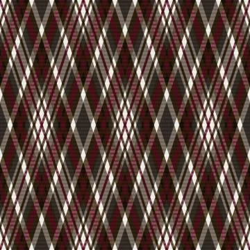 Rhombic seamless pattern in grey, brown and red Illustrazione stock