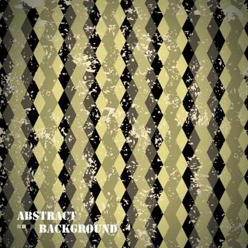 Rhombic seamless pattern with worn Illustrazione stock