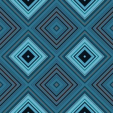 Rhombus and square seamless pattern. The pattern is colored diagonal lines Stock Illustration