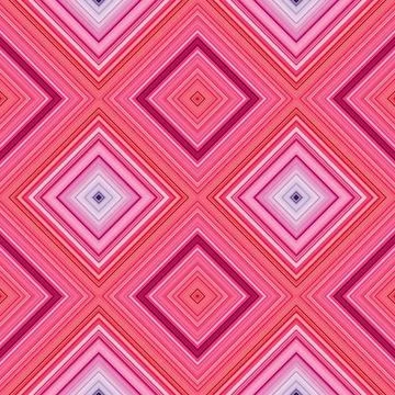 Rhombus and square seamless pattern. The pattern is colored diagonal lines Stock Illustration