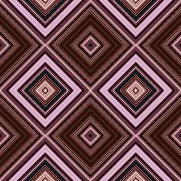 Rhombus and square seamless pattern. The pattern is colored diagonal lines Stock Illustration