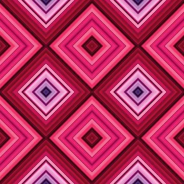 Rhombus and square seamless pattern. The pattern is colored diagonal lines Stock Illustration