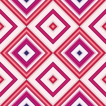 Rhombus and square seamless pattern. The pattern is colored diagonal lines 스톡 일러스트