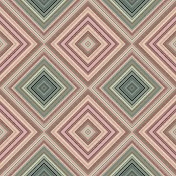 Rhombus and square seamless pattern. The pattern is colored diagonal lines Stock Illustration