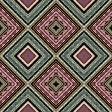 Rhombus and square seamless pattern. The pattern is colored diagonal lines Illustrazione stock