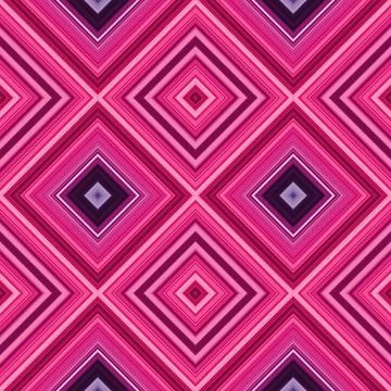 Rhombus and square seamless pattern. The pattern is colored diagonal lines Stock Illustration