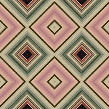 Rhombus and square seamless pattern. The pattern is colored diagonal lines Illustrazione stock