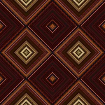 Rhombus and square seamless pattern. The pattern is colored diagonal lines Stock Illustration