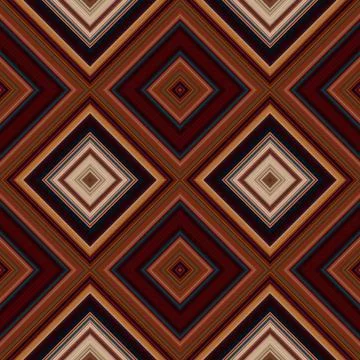 Rhombus and square seamless pattern. The pattern is colored diagonal lines Stock Illustration