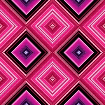 Rhombus and square seamless pattern. The pattern is colored diagonal lines Stock Illustration