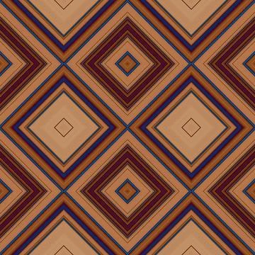 Rhombus and square seamless pattern. The pattern is colored diagonal lines Stock Illustration