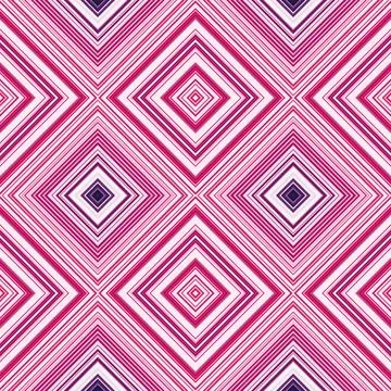 Rhombus and square seamless pattern. The pattern is colored diagonal lines Stock Illustration