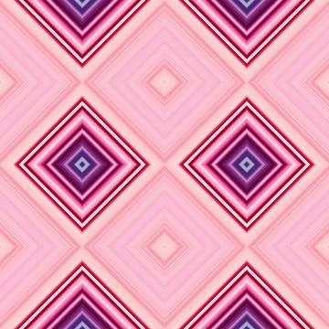 Rhombus and square seamless pattern. The pattern is colored diagonal lines Stock Illustration