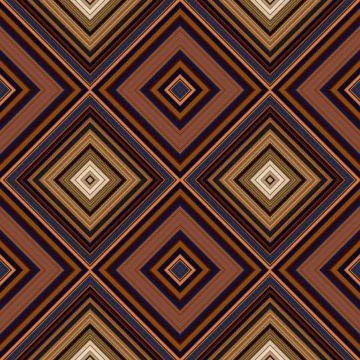 Rhombus and square seamless pattern. The pattern is colored diagonal lines Stock Illustration