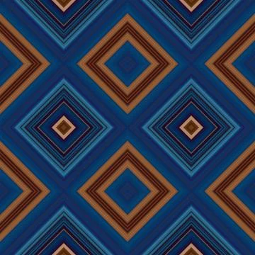 Rhombus and square seamless pattern. The pattern is colored diagonal lines Stock Illustration