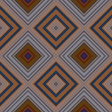 Rhombus and square seamless pattern. The pattern is colored diagonal lines 스톡 일러스트