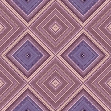 Rhombus and square seamless pattern. The pattern is colored diagonal lines Stock Illustration