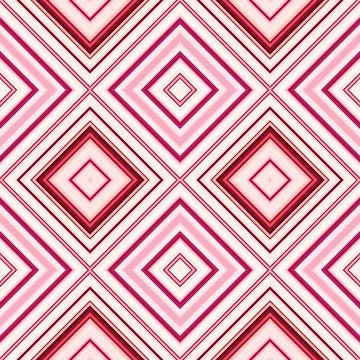 Rhombus and square seamless pattern. The pattern is colored diagonal lines Stock Illustration