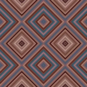 Rhombus and square seamless pattern. The pattern is colored diagonal lines Stock Illustration