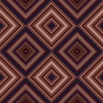 Rhombus and square seamless pattern. The pattern is colored diagonal lines Illustrazione stock