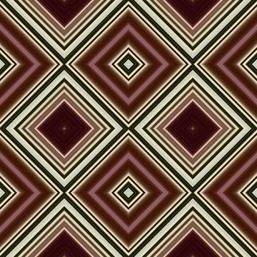 Rhombus and square seamless pattern. The pattern is colored diagonal lines Stock Illustration