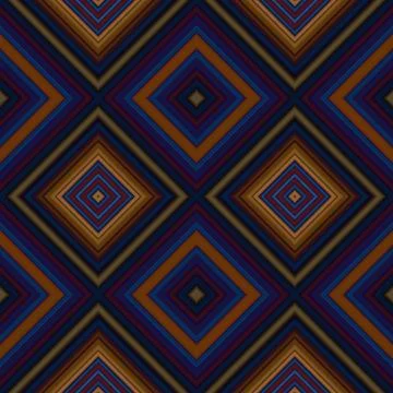 Rhombus and square seamless pattern. The pattern is colored diagonal lines Stock Illustration