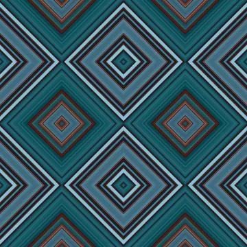 Rhombus and square seamless pattern. The pattern is colored diagonal lines 스톡 일러스트