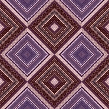 Rhombus and square seamless pattern. The pattern is colored diagonal lines Stock Illustration