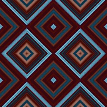 Rhombus and square seamless pattern. The pattern is colored diagonal lines Stock Illustration