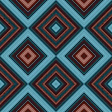 Rhombus and square seamless pattern. The pattern is colored diagonal lines Stock Illustration