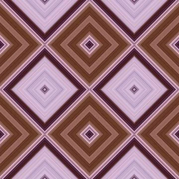 Rhombus and square seamless pattern. The pattern is colored diagonal lines Stock Illustration