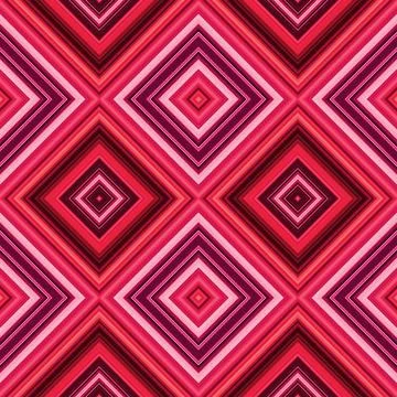 Rhombus and square seamless pattern. The pattern is colored diagonal lines Stock Illustration