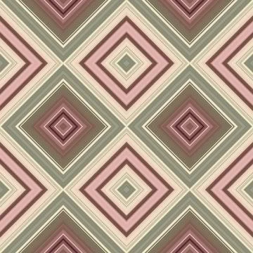 Rhombus and square seamless pattern. The pattern is colored diagonal lines Stock Illustration