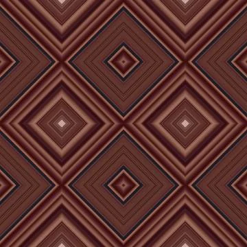 Rhombus and square seamless pattern. The pattern is colored diagonal lines Stock Illustration