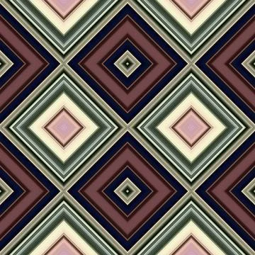 Rhombus and square seamless pattern. The pattern is colored diagonal lines Foto stock