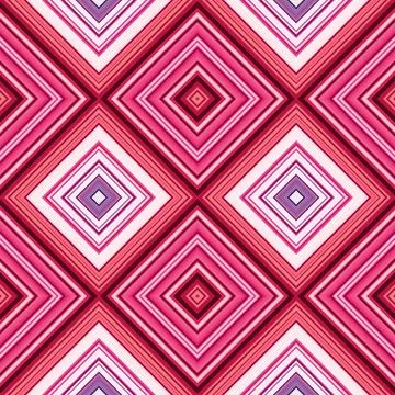 Rhombus and square seamless pattern. The pattern is colored diagonal lines Stock Photos