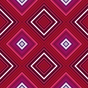 Rhombus and square seamless pattern. The pattern is colored diagonal lines Foto stock