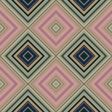 Rhombus and square seamless pattern. The pattern is colored diagonal lines Stock Photos