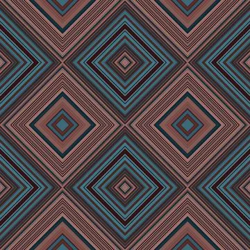 Rhombus and square seamless pattern. The pattern is colored diagonal lines Stock Photos