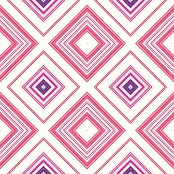 Rhombus and square seamless pattern. The pattern is colored diagonal lines Stock Photos