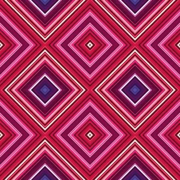 Rhombus and square seamless pattern. The pattern is colored diagonal lines Stock Photos