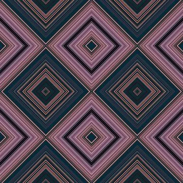 Rhombus and square seamless pattern. The pattern is colored diagonal lines Foto stock