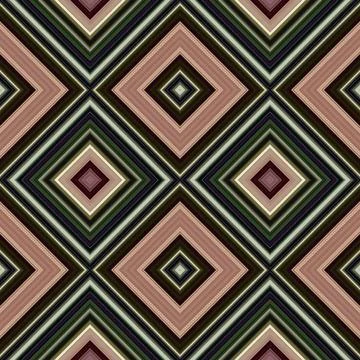 Rhombus and square seamless pattern. The pattern is colored diagonal lines Stock Photos