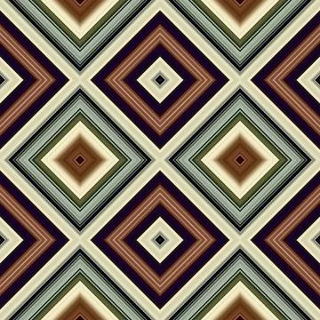 Rhombus and square seamless pattern. The pattern is colored diagonal lines Stock Photos