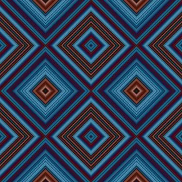 Rhombus and square seamless pattern. The pattern is colored diagonal lines Foto stock
