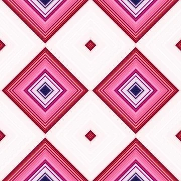 Rhombus and square seamless pattern. The pattern is colored diagonal lines Foto stock